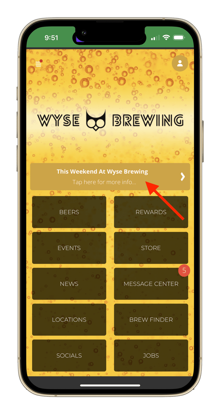 Brewery App, News Feature on Home Screen