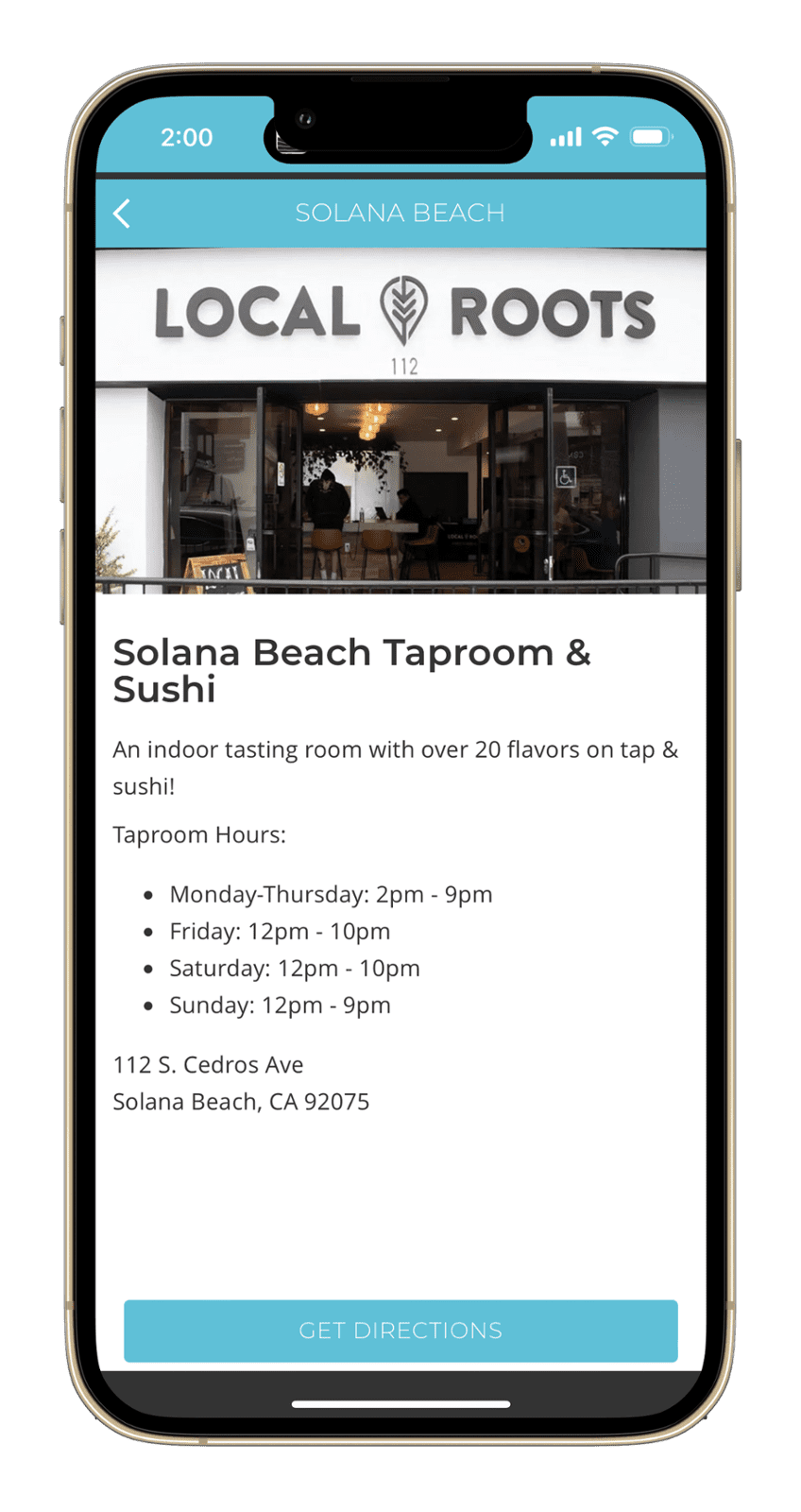 Brewery App, Ability to Provide Location Based Details